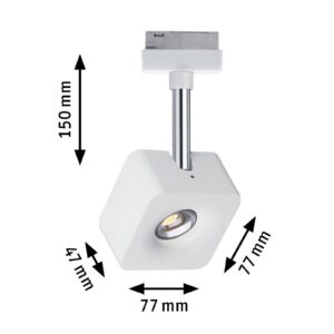 Svítidlo Paulmann bílý/chrom kov/plast