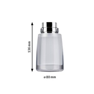 Paulmann URail Safira LED reflektor s akrylovým stínidlem, Obývací pokoj / jídelna, Kov, akryl, 5.2W, K: 13.6cm