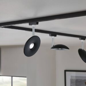 Svítidlo Paulmann černý/chrom kov/plast