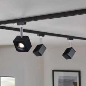 Svítidlo Paulmann černá matná/chrom kov/plast