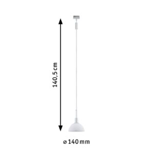 Svítidlo Paulmann bílá/opálově bílá kov/sklo