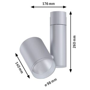 Svítidlo Paulmann chrom matný kov