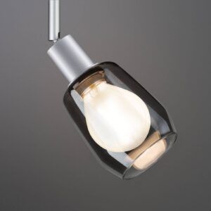 Svítidlo Paulmann kouřově šedá sklo