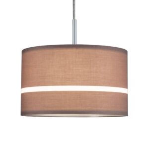 Svítidlo Paulmann tmavě hnědá textil