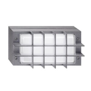 Svítidlo Performance in Lighting šedá kovová/bílá hliník/sklo