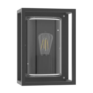 Svítidlo Performance in Lighting kovový antracit/průhledný hliník/sklo