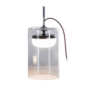 Svítidlo Prandina průhledná/bílá/černá matná sklo/foukané/kov
