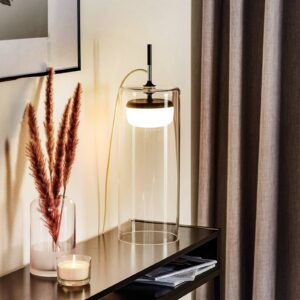 Svítidlo Prandina průhledná/bílá/černá matná sklo/foukané/kov