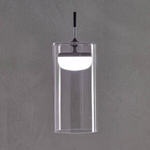 Svítidlo Prandina průhledná/bílá/černá matná sklo/foukané/kov