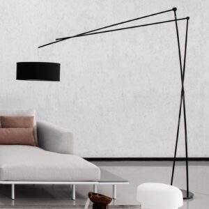 Svítidlo Prandina černá kov/látka