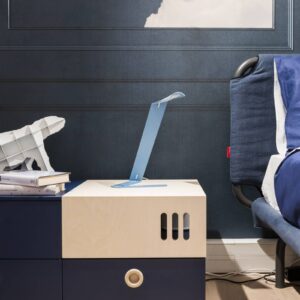 Svítidlo Prandina modrá matná kov