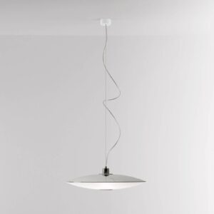 Svítidlo Prandina opálově bílá/chrom lesklý sklo/kov