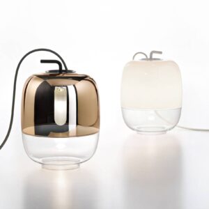 Svítidlo Prandina bílá/transparentní sklo/foukané