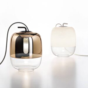 Svítidlo Prandina měď/transparentní sklo/foukané