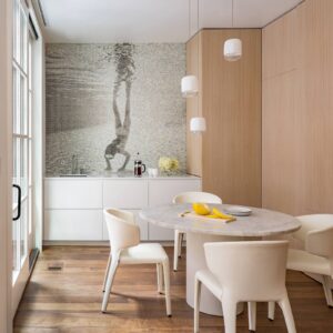 Svítidlo Prandina bílá/transparentní sklo/foukané