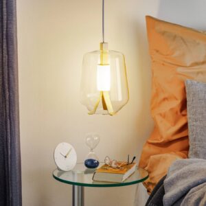 Svítidlo Prandina transparentní/mosaz sklo/foukané