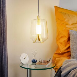 Svítidlo Prandina transparentní/mosaz sklo/foukané