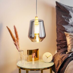 Svítidlo Prandina chrom/mosaz sklo/foukané