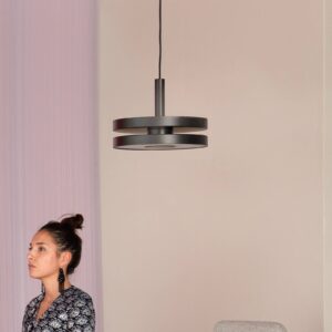 Svítidlo Prandina černá matná/opálově bílá plast