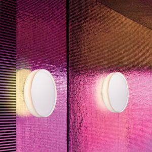 Svítidlo Prandina opálově bílá sklo/polyetylen/kov