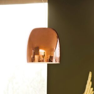 Svítidlo Prandina měď/bílá sklo