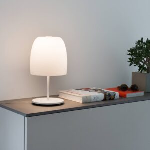 Svítidlo Prandina bílá kov/sklo