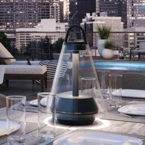 Svítidlo Prandina černá matná/opálová hliník/sklo