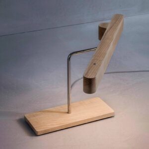 Svítidlo Prandina světle hnědá jasanové dřevo/kov