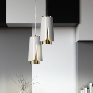 Svítidlo Prandina bílá matná/zlatá kov