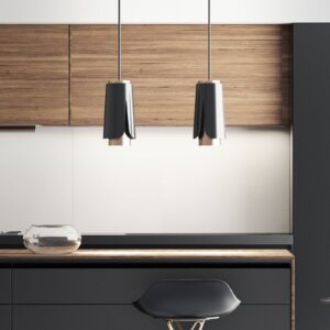 Svítidlo Prandina matná černá/zlatá kov