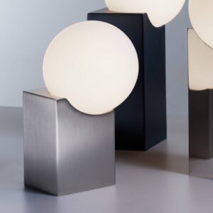 Svítidlo Pujol Iluminación opálově bílá/niklová matná sklo/ocel