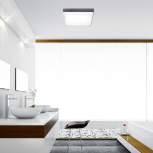 Svítidlo Pujol Iluminación matný nikl/satinovaný mosaz/sklo