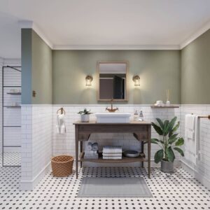 Svítidlo Quintiesse mosaz/čirá ocel/sklo