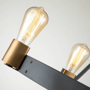 Svítidlo Quintiesse černý/mosaz ocel