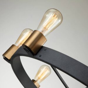 Svítidlo Quintiesse černý/mosaz ocel