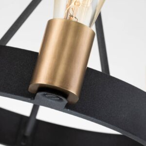 Svítidlo Quintiesse černý/mosaz ocel