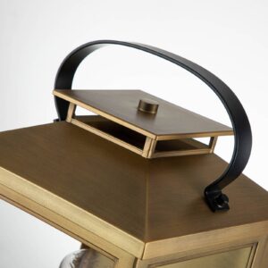 Svítidlo Quintiesse mosaz/čirá kompozit plast/kámen/sklo