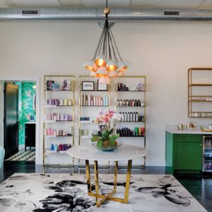 Svítidlo Quintiesse bílá/zlatá/černá ocel