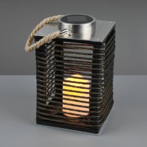 Svítidlo Reality Leuchten černá/hliník/hnědá/krémově bílá plast