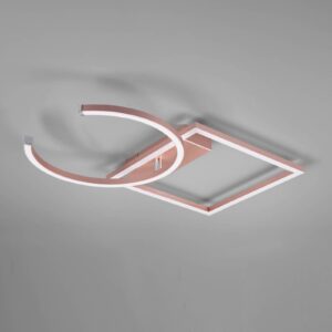 Svítidlo Reality Leuchten růžovozlatá železo