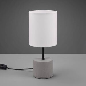 Svítidlo Reality Leuchten šedý/bílý beton/textil (bavlna/polyester)