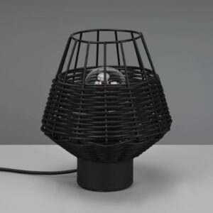 Svítidlo Reality Leuchten černá ratan/železo