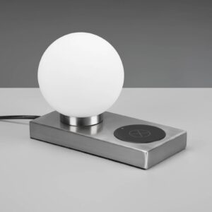 Svítidlo Reality Leuchten niklová/opálová železo/sklo