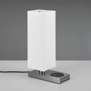 Svítidlo Reality Leuchten bílá/nikl železo/textilní výrobky (bavlna/polyester)