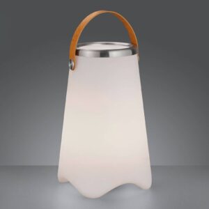 Svítidlo Reality Leuchten bílá/světle hnědá plast