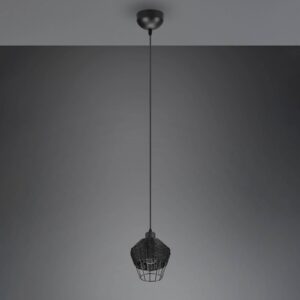 Svítidlo Reality Leuchten černá ratan/železo