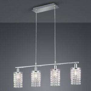 Svítidlo Reality Leuchten chrom/průhledná kov/akryl