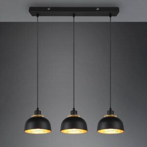 Svítidlo Reality Leuchten černá/zlatá železo