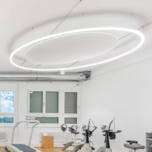 Svítidlo Regent Lighting stříbrný/opálový hliník/polykarbonát