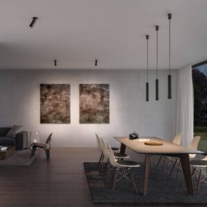 Svítidlo Ribag černá eloxovaná hliník/sklo